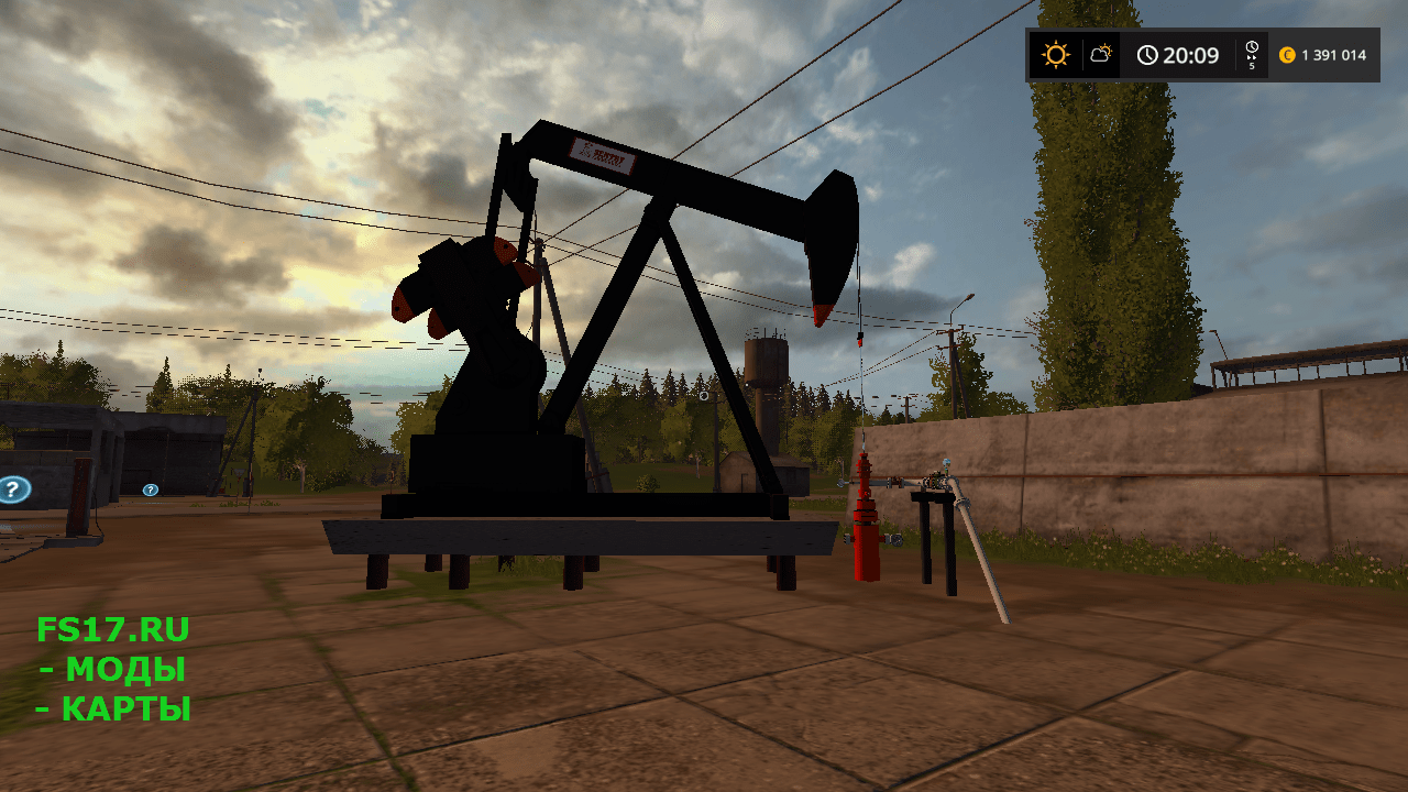 Нефтяной насос V1.0 для Farming Simulator 2017