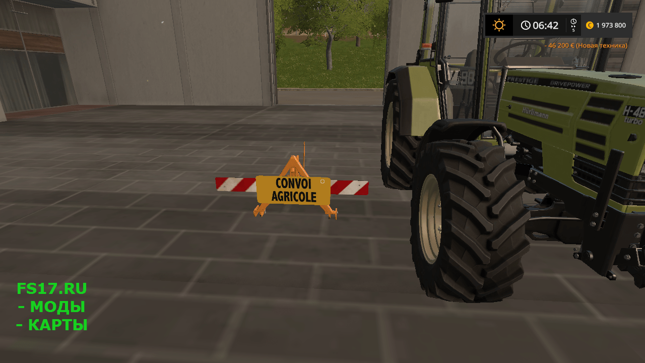 Табличка Plaque Convoi Agricole v 1.0.1.0 для Farming Simulator 2017
