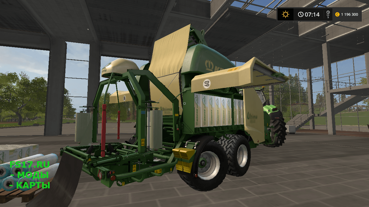 Тюкопресс Krone Ultima Cf 155 Xc V1000 для Farming Simulator 2017