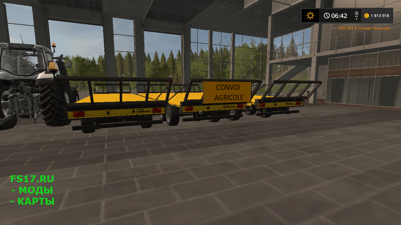 Прицеп PIRNAY RE95T V1.0.1.0 для Farming Simulator 2017