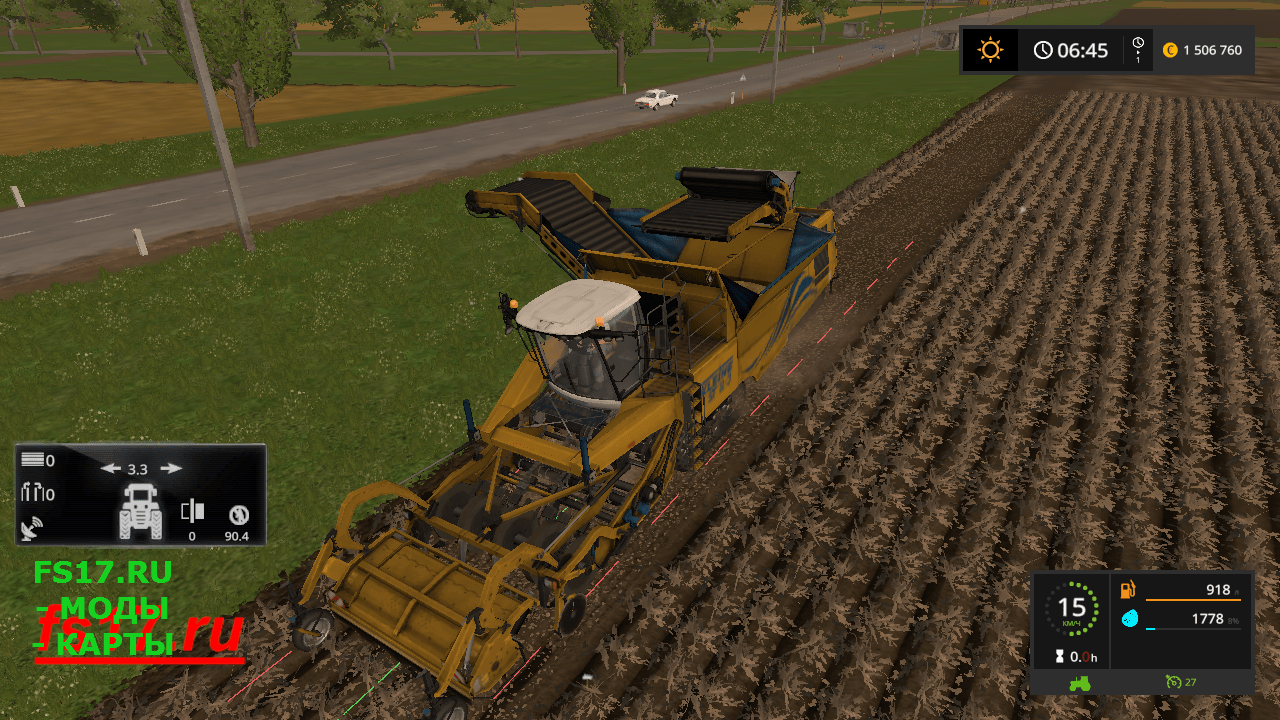Картофелеуборочный комбайн KLEINE VOLLERNTER SF11 3 V1.0 для Farming Simulator 2017