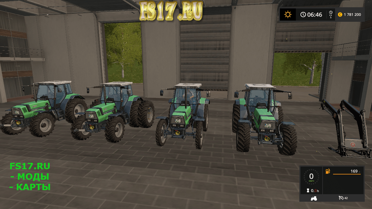 Трактор DEUTZ FAHR 6.11 V1.0 для Farming Simulator 2017