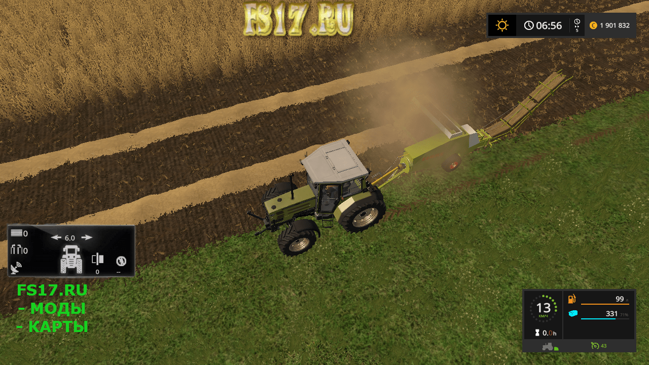Тюкопресс Claas Markant 40 V 11 для Farming Simulator 2017 Farming Simulator игра Фермер 4569