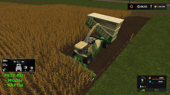 Силосный комбайн KRONE BIG X 1100 CARGO V1.0 для Farming Simulator 2017