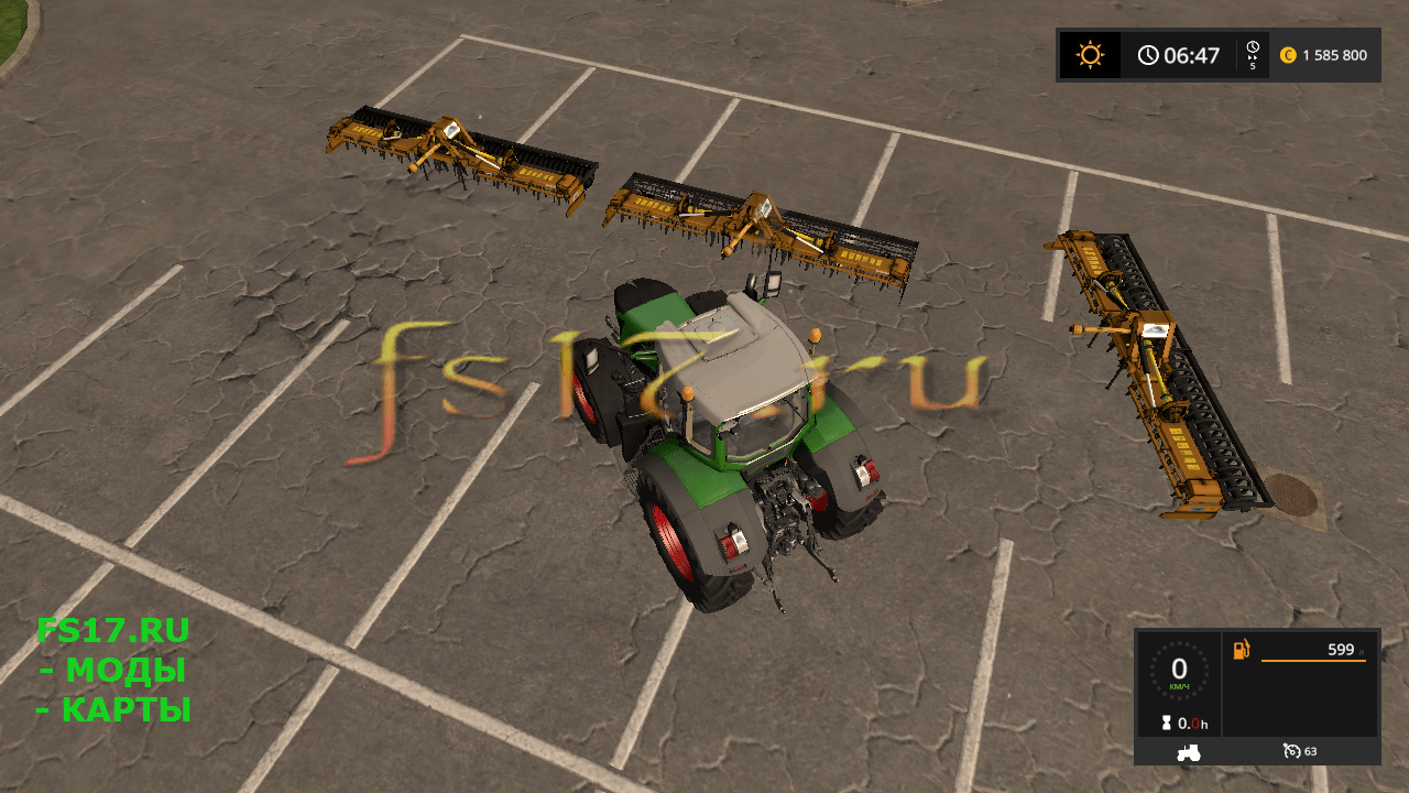 Культиватор ALPEGO DX600 V1.1.0.0 для Farming Simulator 2017