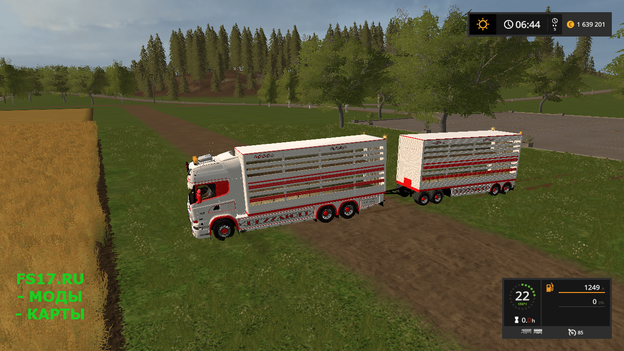 Скотовоз SCANIA R730 V2.2 для Farming Simulator 2017