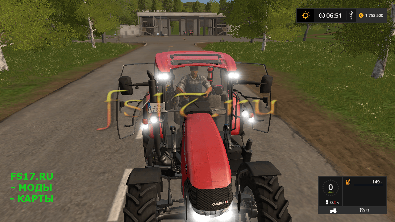 Трактор Case Farmall 105u V11 для Farming Simulator 2017 Farming Simulator игра Фермер 8227