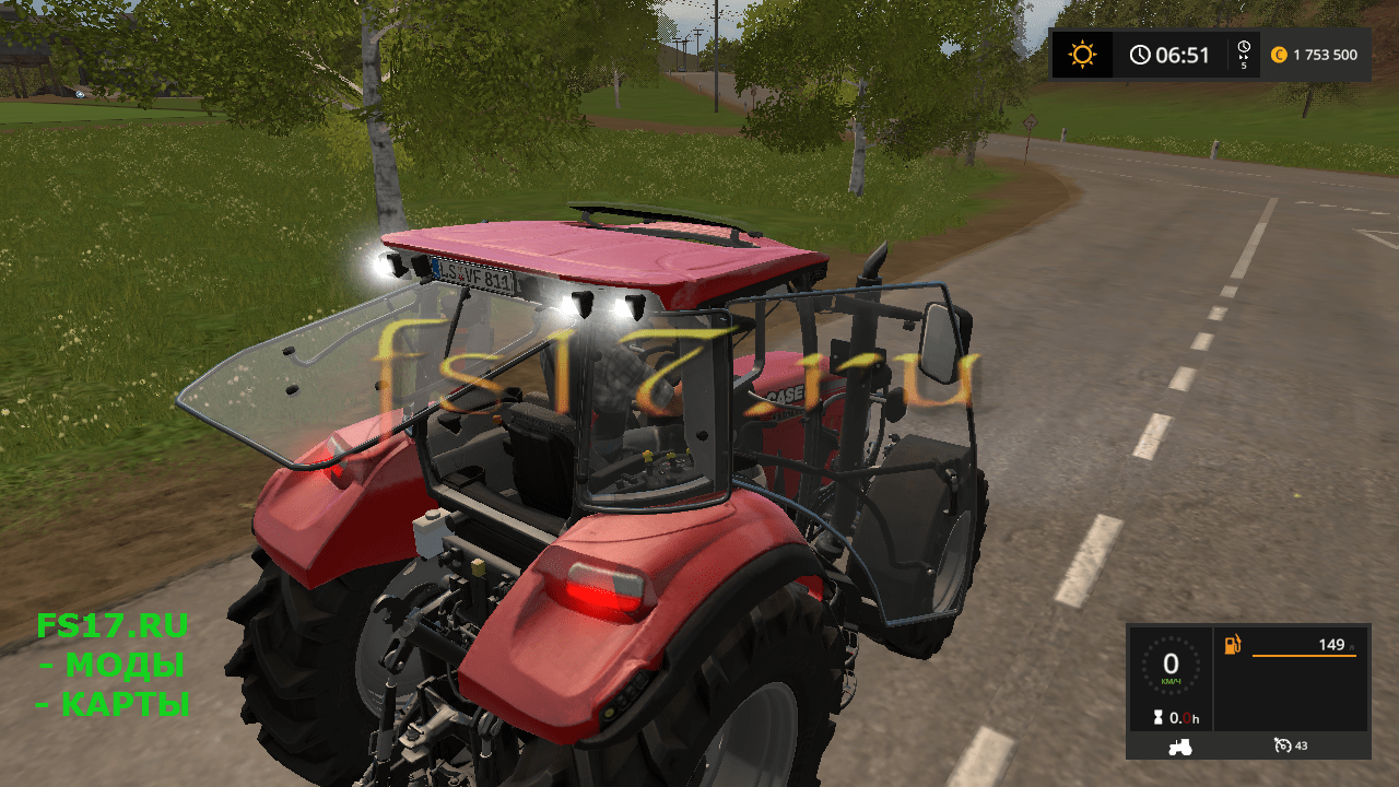 Трактор Case Farmall 105u V11 для Farming Simulator 2017 Farming Simulator игра Фермер 5173