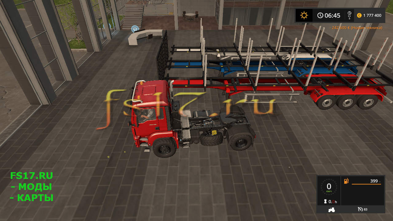 Полуприцеп SEMI-LOG 80000/6 V1.0.0.0 для Farming Simulator 2017