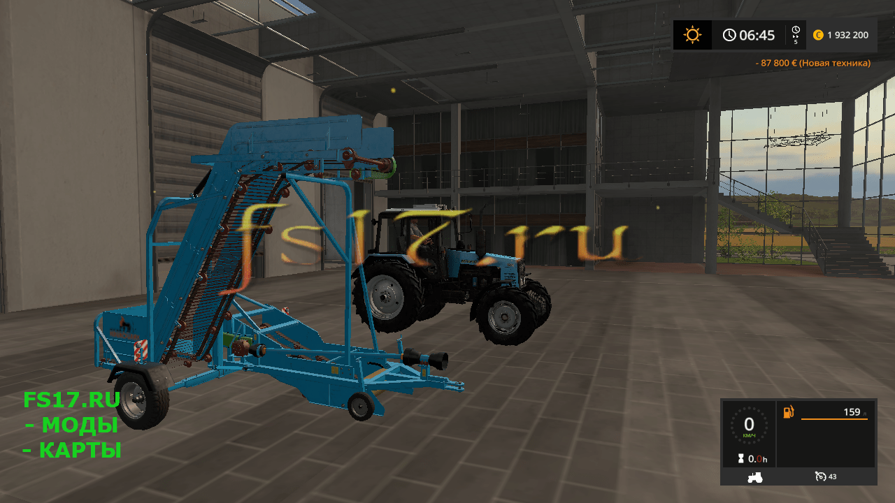 Картофельный погрузчик KRUKOWIAK Z437 V1.0.0.0 для Farming Simulator 2017