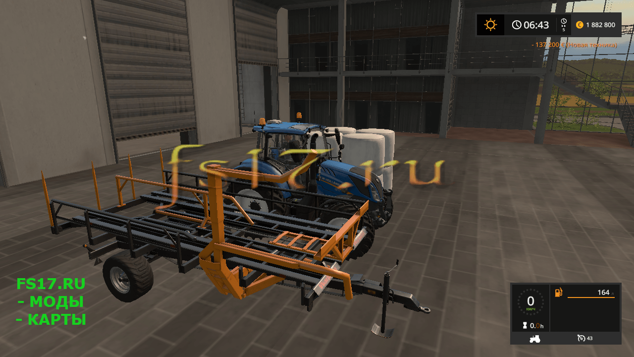 Подборщик тюков WARFAMA T127 V1.1.0 для Farming Simulator 2017