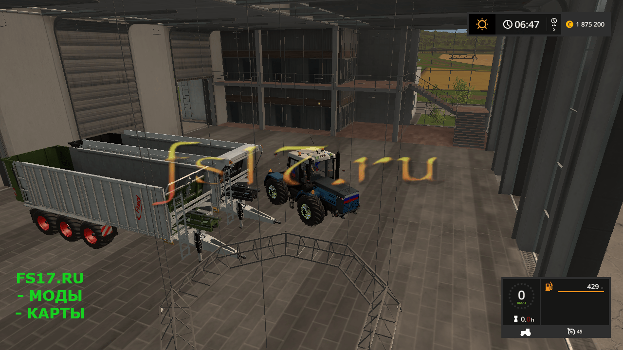 Прицеп FLIEGL GIANT ASW 391 V1.0 для Farming Simulator 2017
