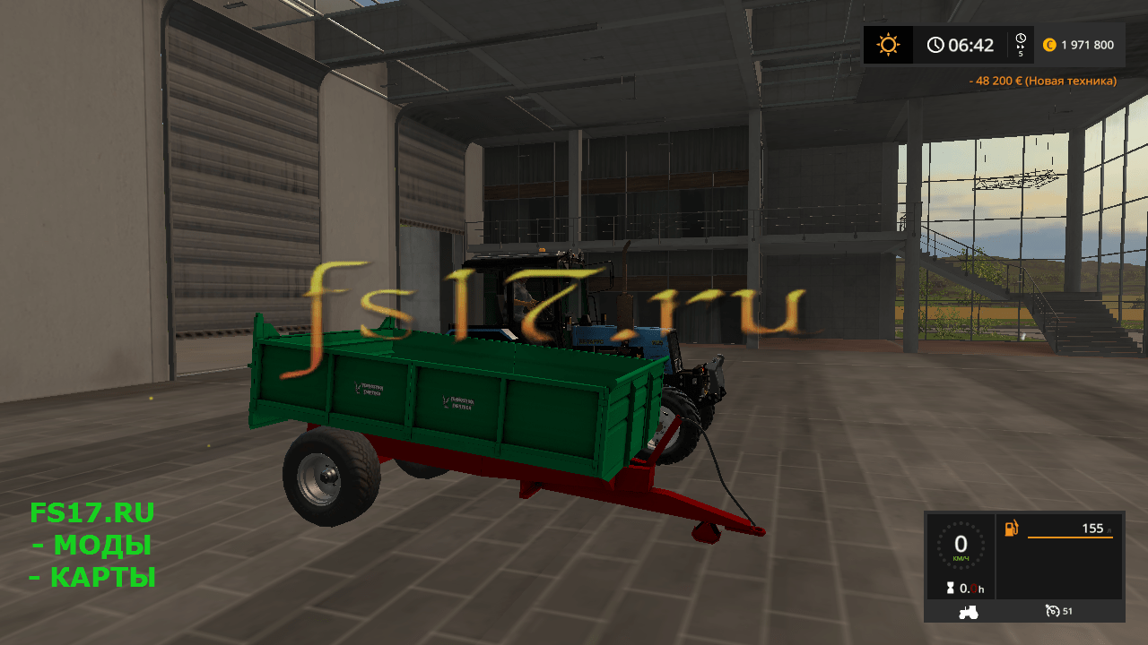 Прицеп TEHNOSTROJ FARMTECH V1.0 для Farming Simulator 2017