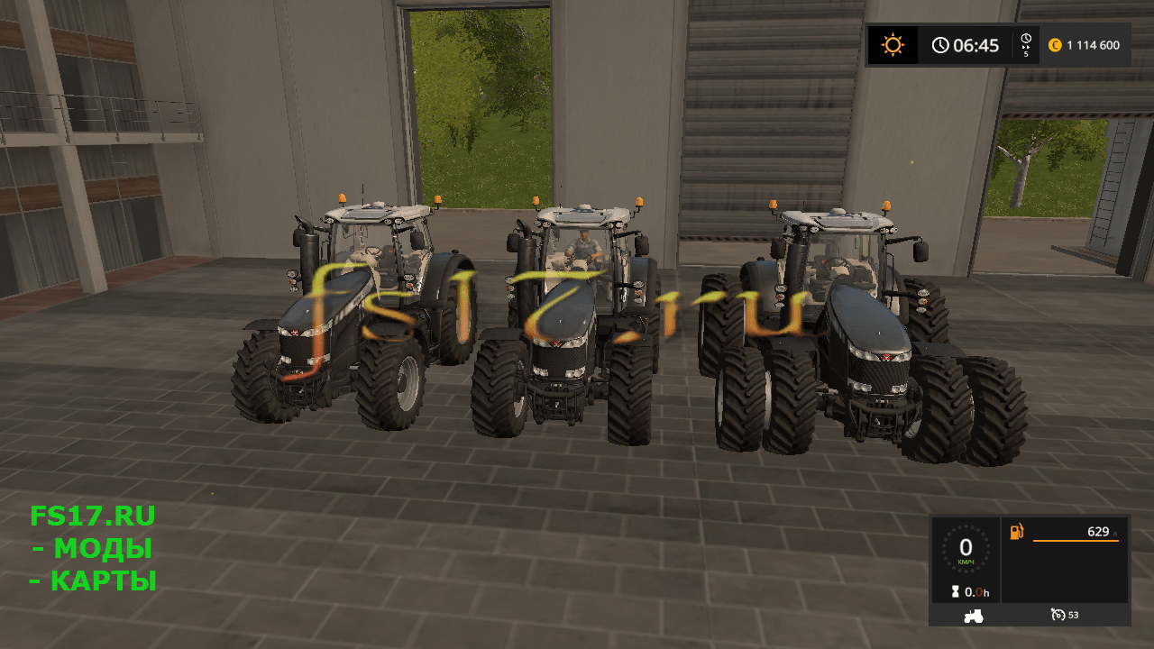 Трактор MASSEY FERGUSON 8700 BLACK EDITION V1.0 для Farming Simulator 2017