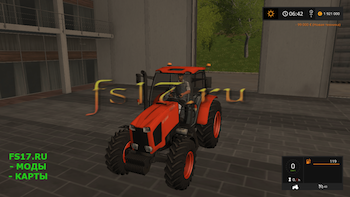 Трактор KUBOTA M135GX V1.0 для Farming Simulator 2017