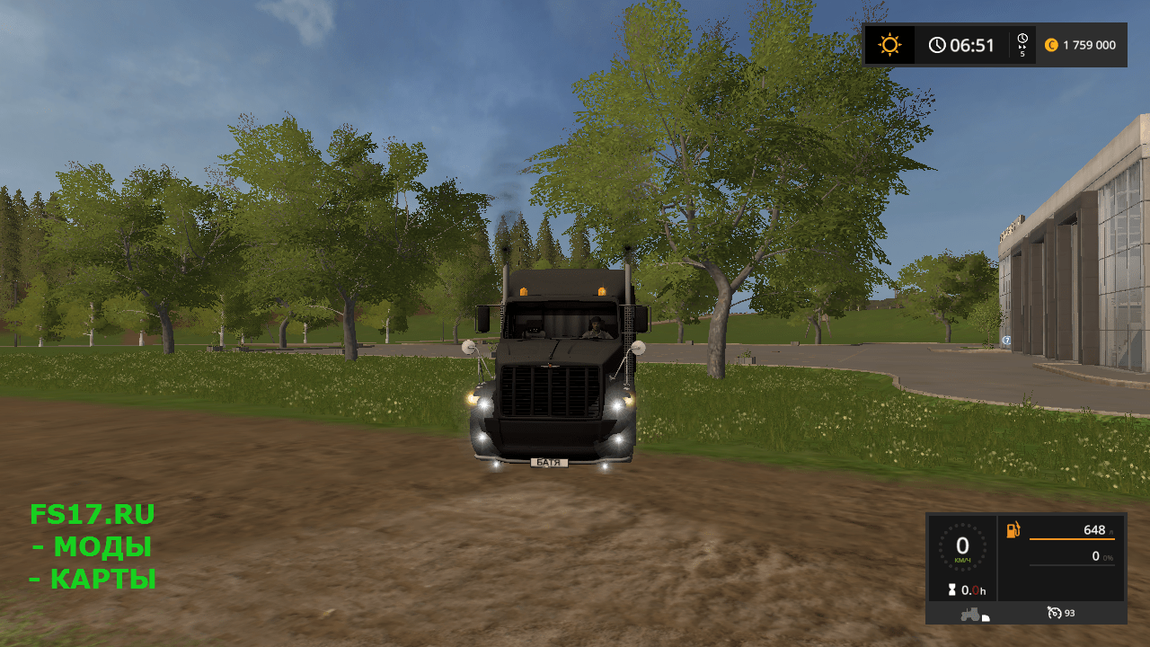 Тягач ГАЗ Титан v 1.1 для Farming Simulator 2017