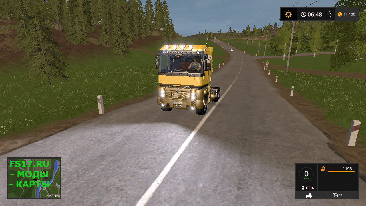 Тягач Renault Magnum 520 v1.0 для Farming Simulator 2017