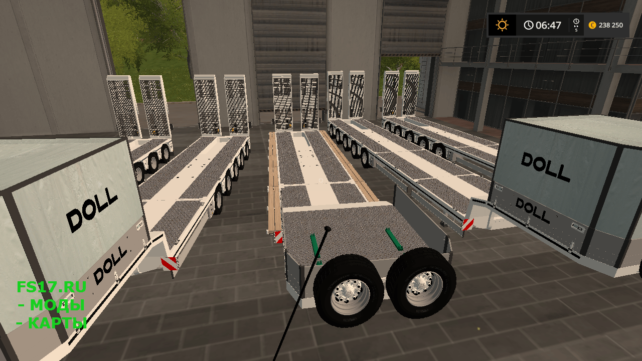 Полуприцеп DOLL PANTHER LOW LOADER V2.0 для Farming Simulator 2017