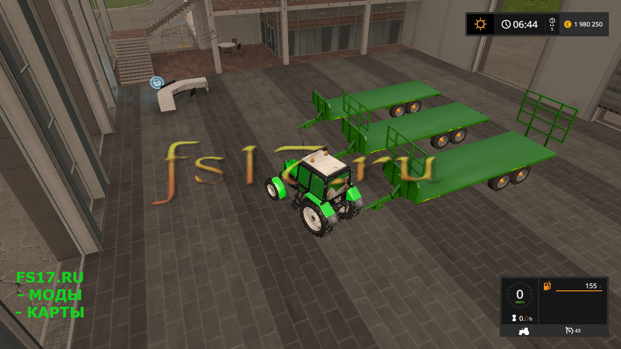 Прицеп AW TRAILERS BALE TRAILER V1.0.0.0 для Farming Simulator 2017