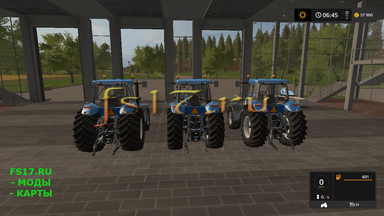 Трактор NEW HOLLAND TG200 V1.1 для Farming Simulator 2017