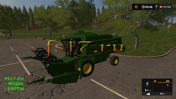 Комбайн JOHN DEERE 2058 V1.1 для Farming Simulator 2017
