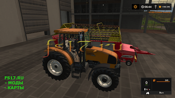 Трактор RENAULT ARES 550 RZ V1.1 для Farming Simulator 2017