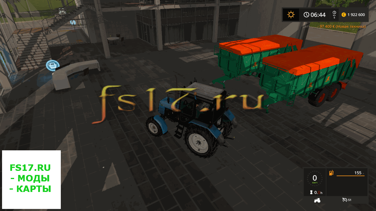 Прицеп AGUAS TENIAS TANDEM 18T V1.0 для Farming Simulator 2017
