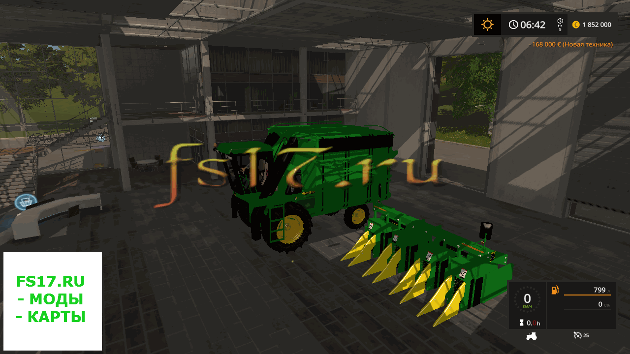 Хлопкоуборочный комбайн JOHN DEERE 9956 COTTON HARVESTOR V1.1 для Farming Simulator 2017