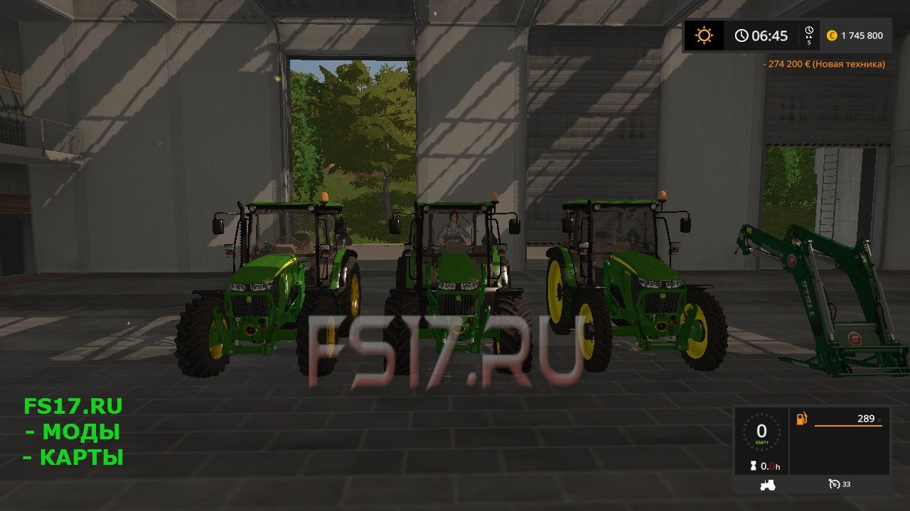 Трактор JOHN DEERE 5085M V1.4 для Farming Simulator 2017