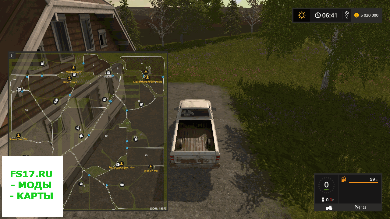Карта CLOVER CREEK V1.0 для Farming Simulator 2017