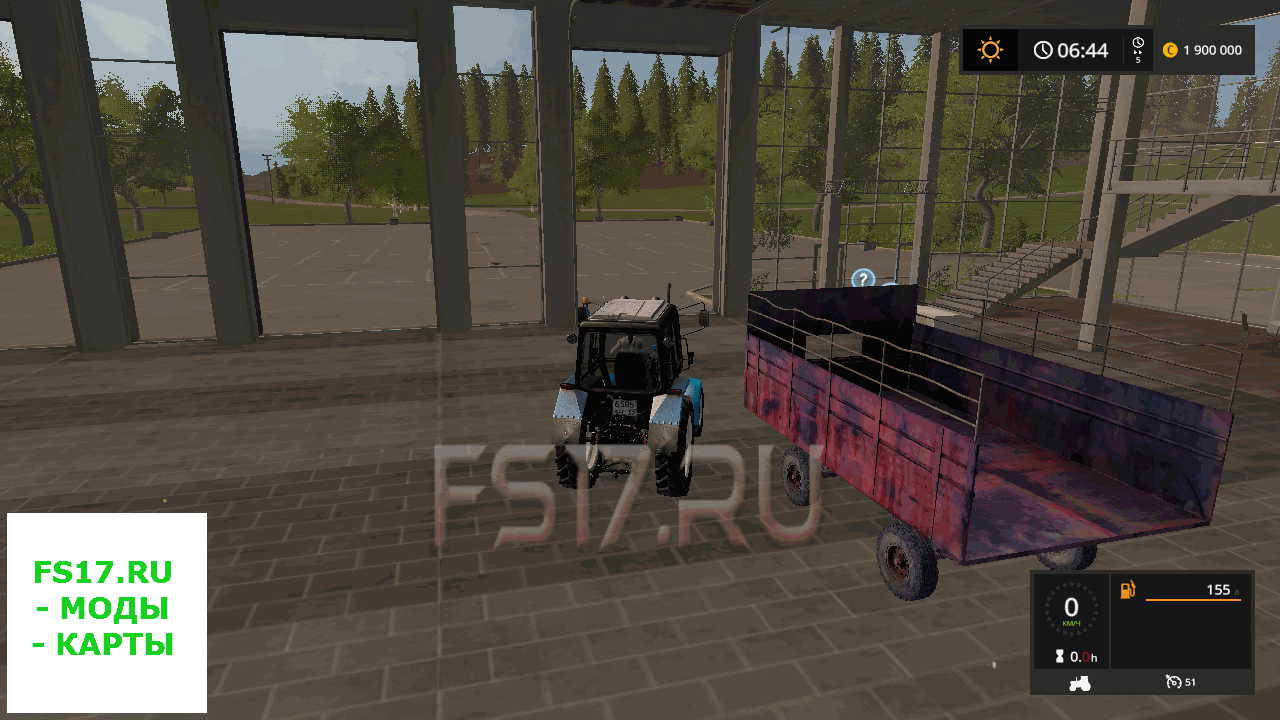 Прицеп PTS TRAILER V1.1 для Farming Simulator 2017
