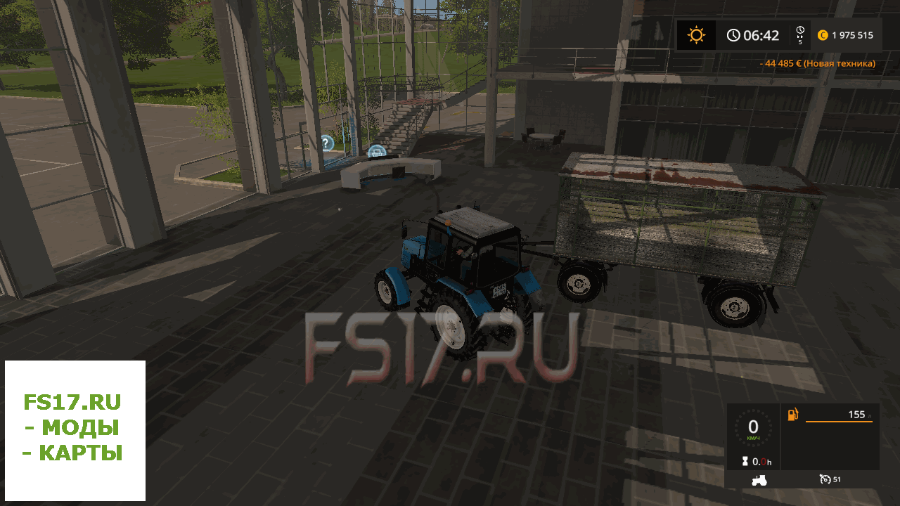 Прицеп скотовоз HL51.88 VIEHHANGER V1.0 для Farming Simulator 2017