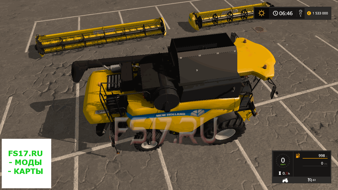 Комбайн NEW HOLLAND CX8080 V2.7 для Farming Simulator 2017
