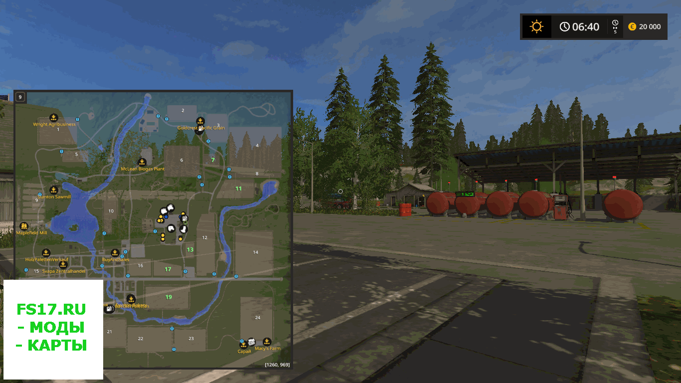 Карта GOLDCREST HILLS V1.4.1 для Farming Simulator 2017