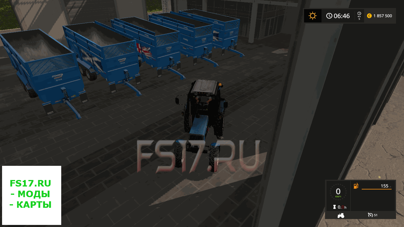 Силосный прицеп STEWART PS18-23HS V2.1.1.0 для Farming Simulator 2017