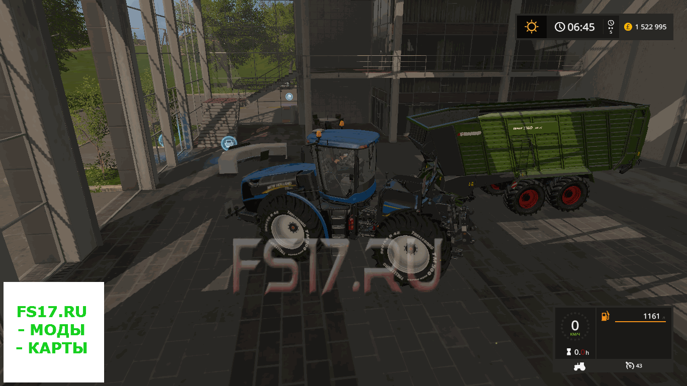 Прицеп подборщик FENDT / LELY TIGO 75 V1.1 для Farming Simulator 2017