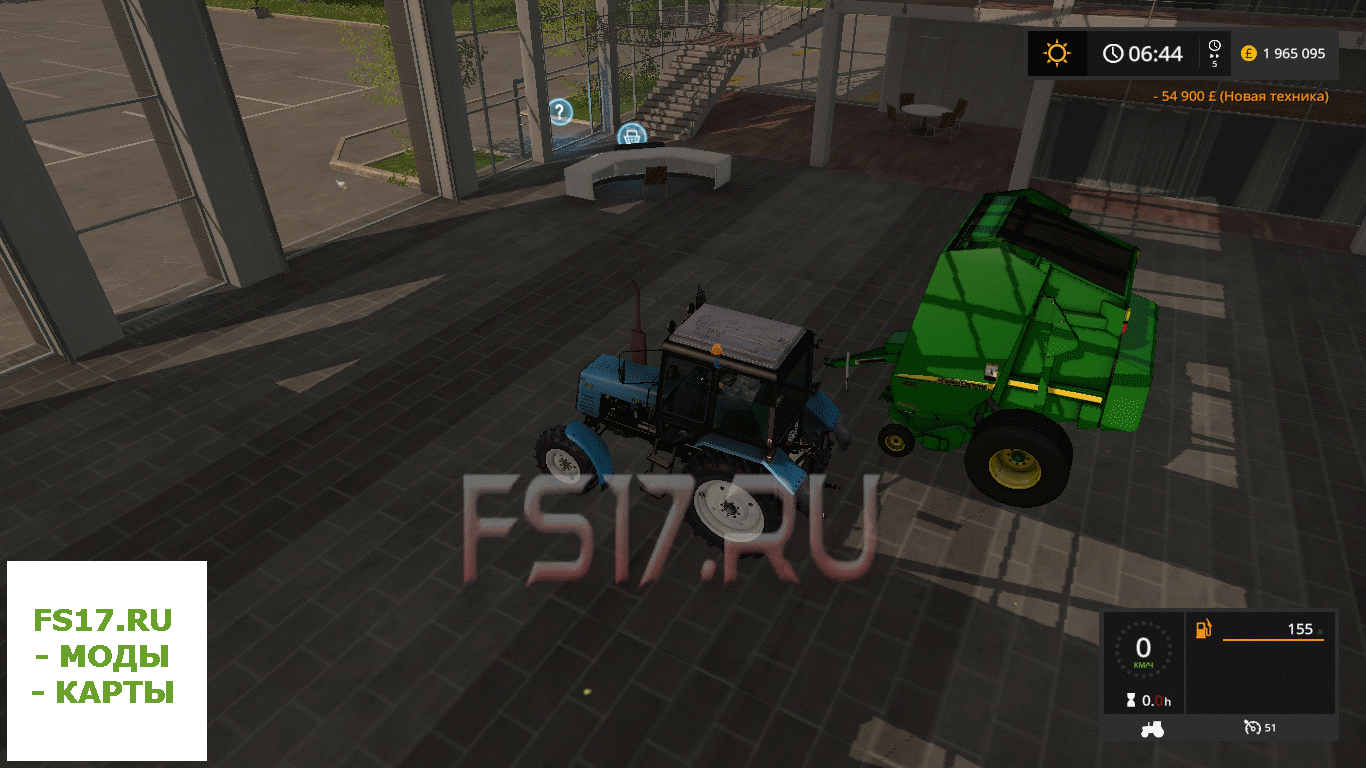 Тюкопресс JOHN DEERE 568 V1.1 для Farming Simulator 2017