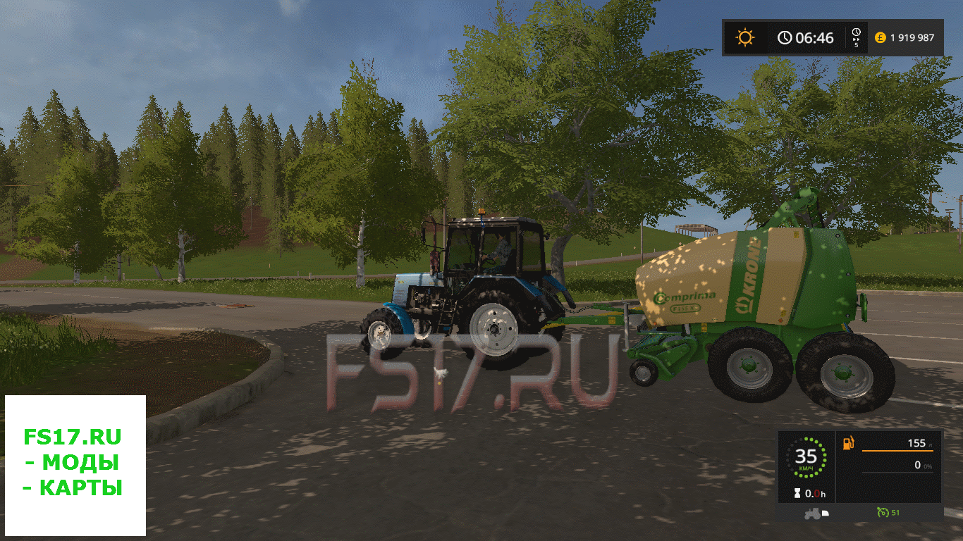 Тюкопресс Krone Comprima F155 Xc V1000 для Farming Simulator 2017 Farming Simulator игра 9668