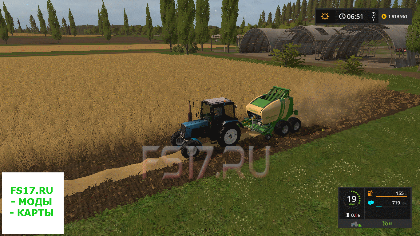 Тюкопресс Krone Comprima F155 Xc V1000 для Farming Simulator 2017 Farming Simulator игра 5392