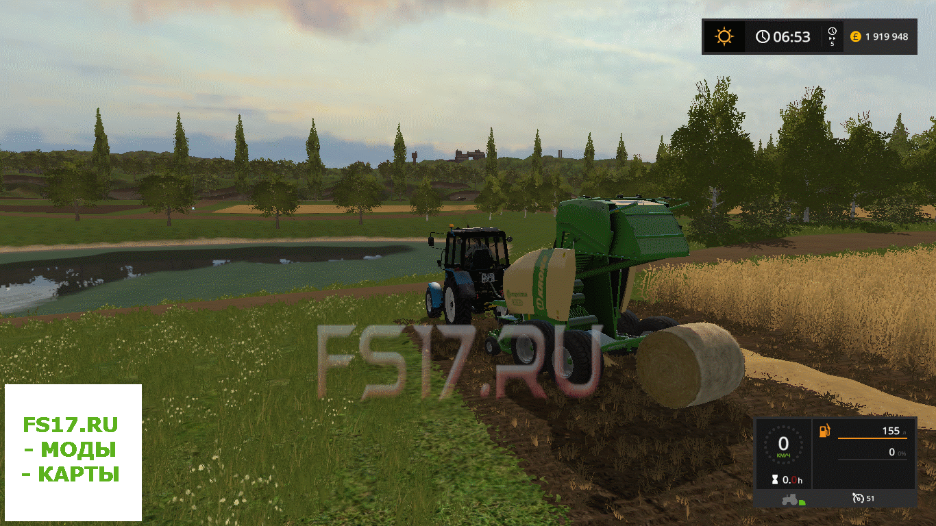 Тюкопресс Krone Comprima F155 Xc V1000 для Farming Simulator 2017 Farming Simulator игра 5007