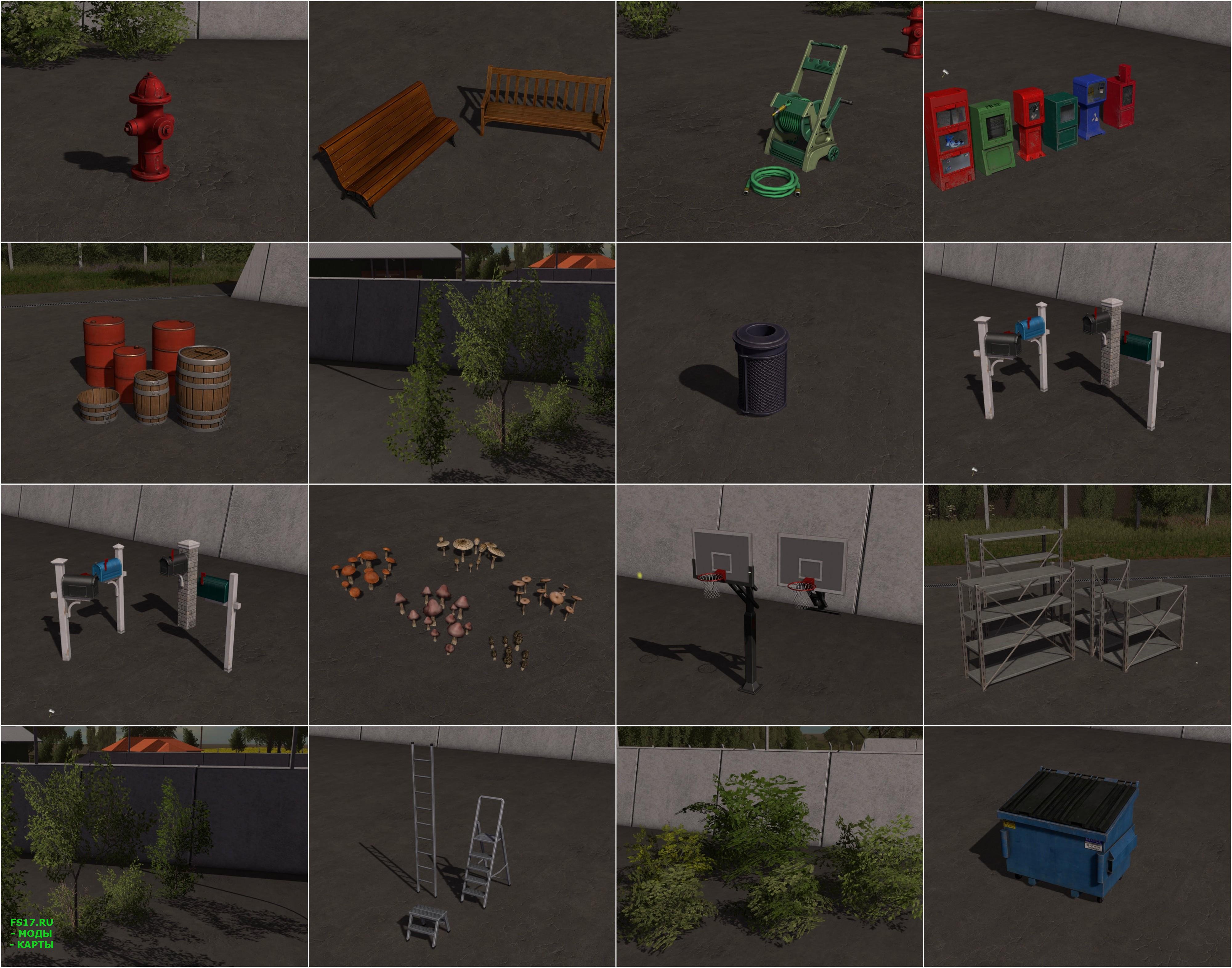 Мод пак 1.18 2. Пак объектов ge objects для FS 17. Pack objects для fs15. FS 17 объекты. Farming Simulator 19 пак объектов.