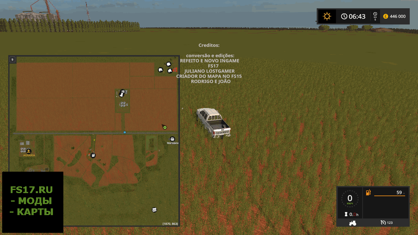 Карта FDR SEMENTES PLATINUM EDITION V1.0 для Farming Simulator 2017