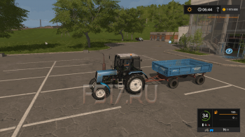 Прицеп 2 ПТС 4 v 1.3 для Farming Simulator 2017
