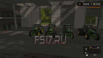 Трактор JOHN DEERE 6030 PREMIUM V1.0 для Farming Simulator 2017