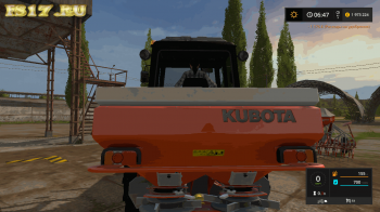 Распределитель удобрений KUBOTA FERTILIZER SPREADER V1 для Farming Simulator 2017