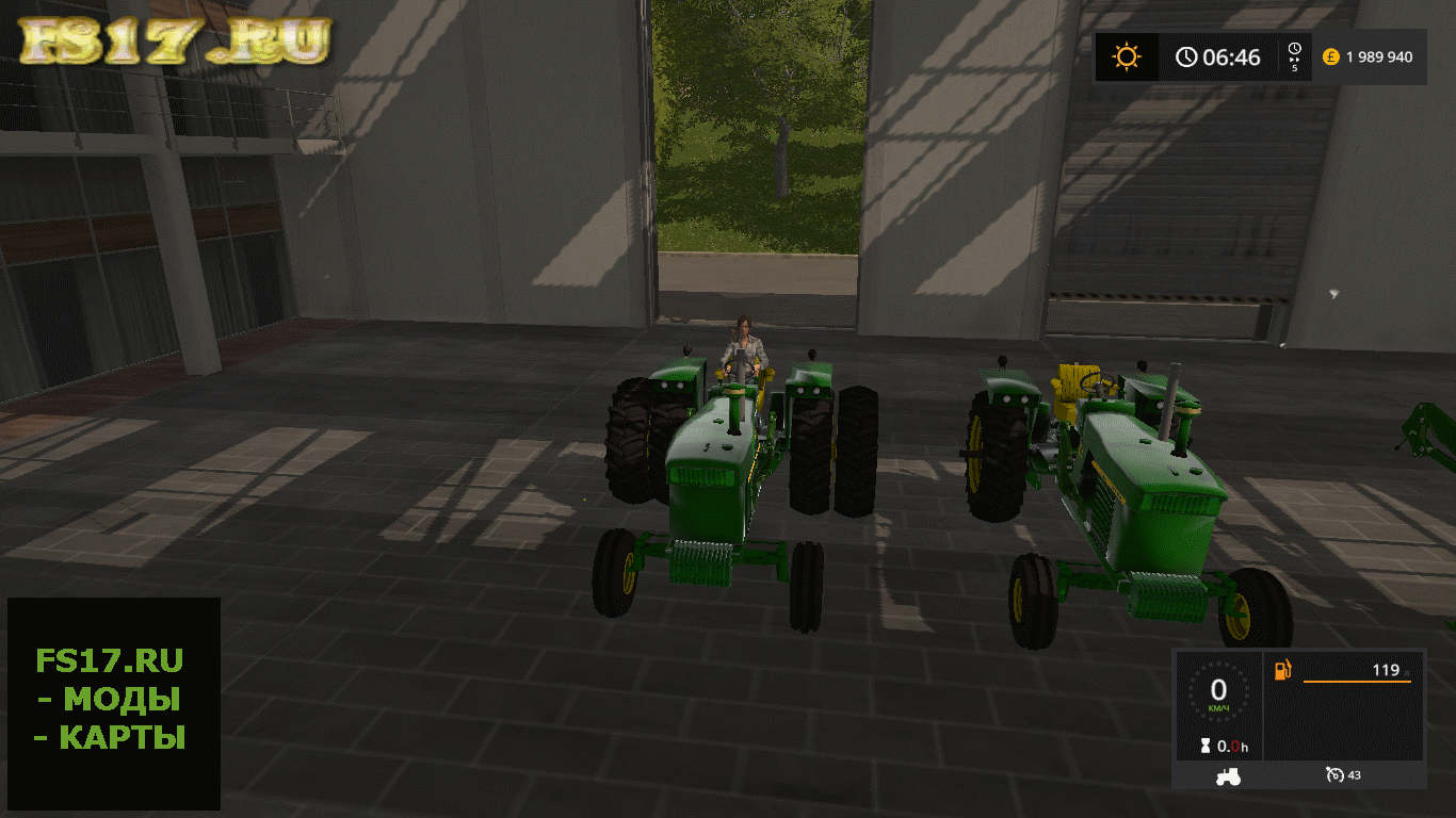 Пак тракторов JD 4020 WIDE AXLE WITH LOADER V1.0 для Farming Simulator 2017
