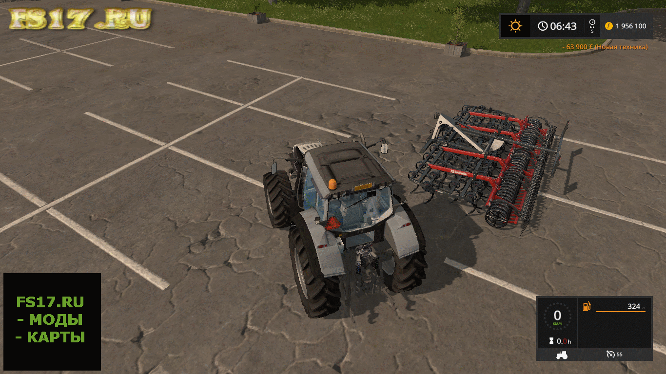 Культиватор SAPHIR GE601 V1.0.0.0 для Farming Simulator 2017