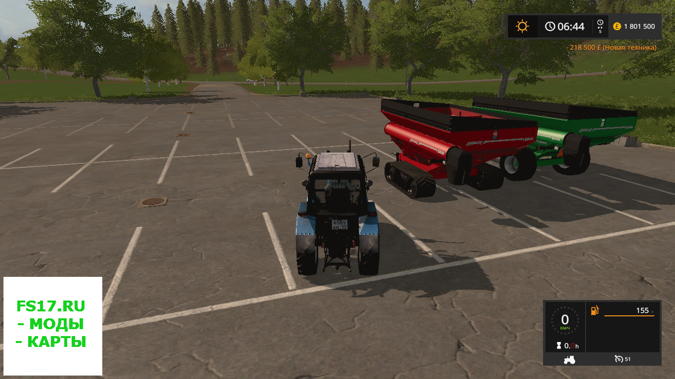 Прицеп перегрузчик Brent V800 Grain Cart V11 для Farming Simulator 2017 Farming Simulator 9780