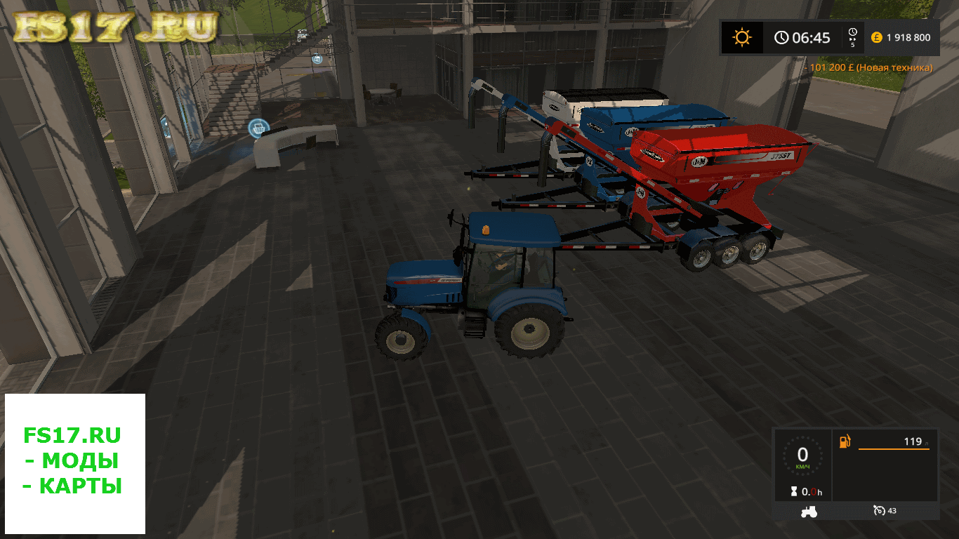 Загрузчик сеялок J&M 375 SEED TENDER V1.0 для Farming Simulator 2017