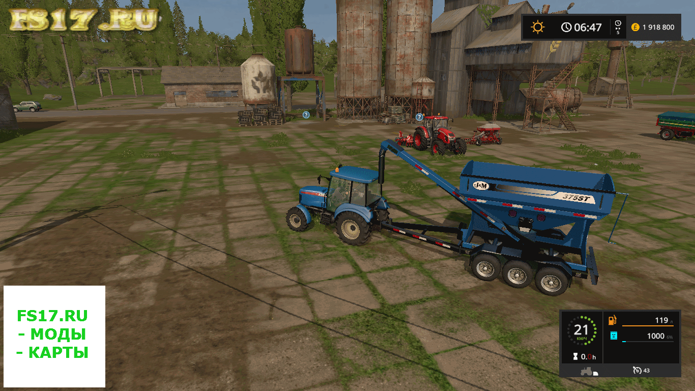 Полуприцеп заправщик WILSON SEED TENDER V1.1.0 для Farming Simulator 2017 " Farm